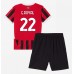 Maillot de foot AC Milan Emerson Royal #22 Domicile vêtements enfant 2024-25 Manches Courtes (+ pantalon court)